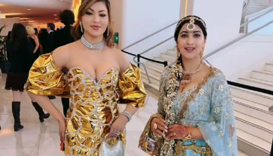 cannes film festival 2026,anjali fogat,premanand maharaj,red carpet fashion,indian culture at cannes,sanatan dharma,bollywood fashion news,urvashi rautela cannes,spiritual fashion statement,celebrity style cannes