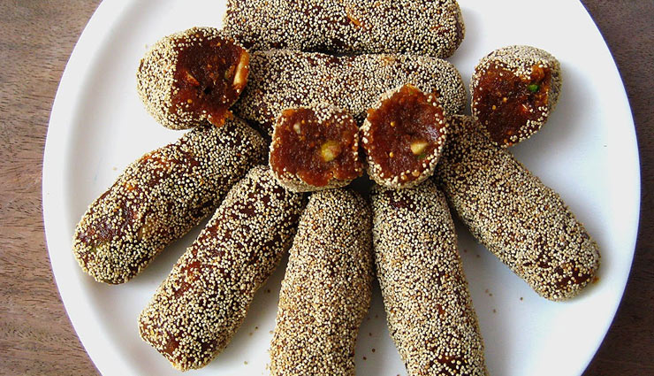 Rakhi 2018- Easy and Quick To Make Anjeer Khajoor Roll 