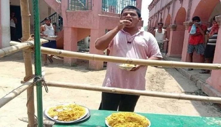 क्वारंटीन सेंटर में इस शख्स की हो रही मौज, अकेले ही 10 लोगों के बराबर खा रहे खाना