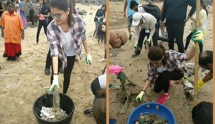 anushka sharma,mahanavmai,cleanliness at versova,bollywood
