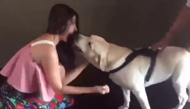 डॉगी को गाना सुना रही थी अनुष्का शर्मा, तभी गुस्से में कर दिया हमला और फिर... देखे वीडियो