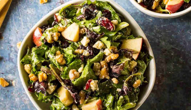 Recipe- Super Healthy To Eat Apple and Walnut Salad