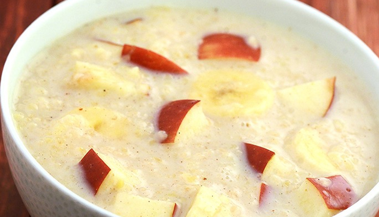 Recipe- Full of Nutrients and Fiber Apple Banana Porridge
