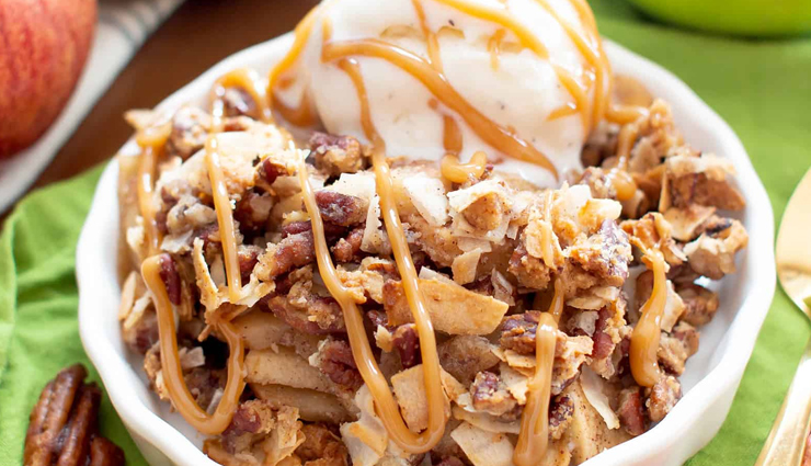 Recipe- Sweet and Delicious Apple Crisp With Coconut and Pecans