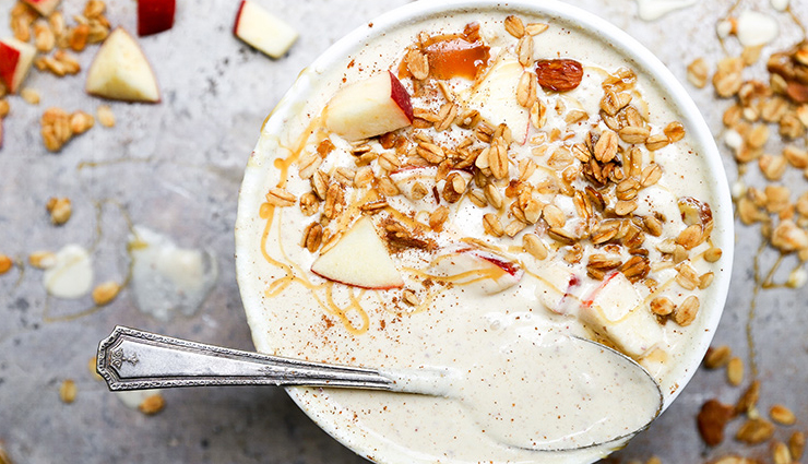 apple pie breakfast,apple pie oatmeal,breakfast recipes,hunger struck,food,easy recipes