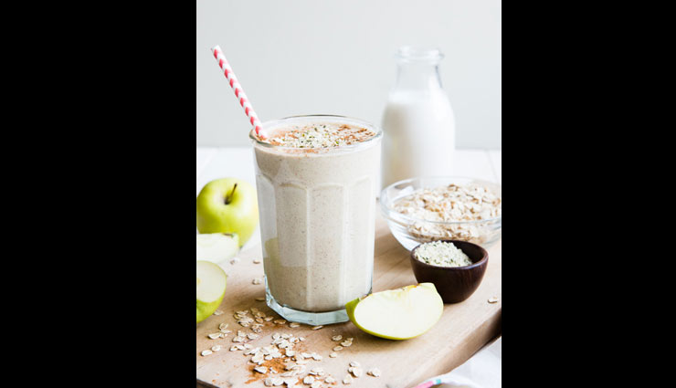 apple pie oatmeal smoothie,smoothie recipe,recipe,valentine recipe