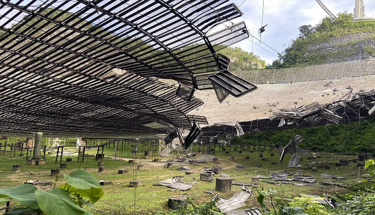 बड़ा हादसा! अब नहीं मिलेगी एलियन दुनिया की खबरें, टेलिस्कोप गिरने से नष्ट हो गया दुनिया का सबसे बड़ा एंटीना arecibo observatory,arecibo observatory broken,world news