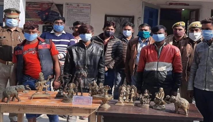 लखनऊ : चार शातिर चोरों को पुलिस ने किया गिरफ्तार, चोरी कर बेचते थे सामान