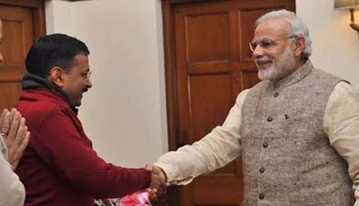 पीएम मोदी को अरविंद केजरीवाल ने दिया शपथ ग्रहण समारोह में आने का न्योता