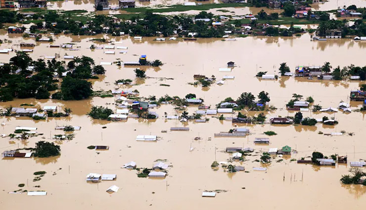 असम बाढ़ संकट: 5 और लोगों की हुई मौत,  25 जिलों में 22 लाख से अधिक लोग प्रभावित