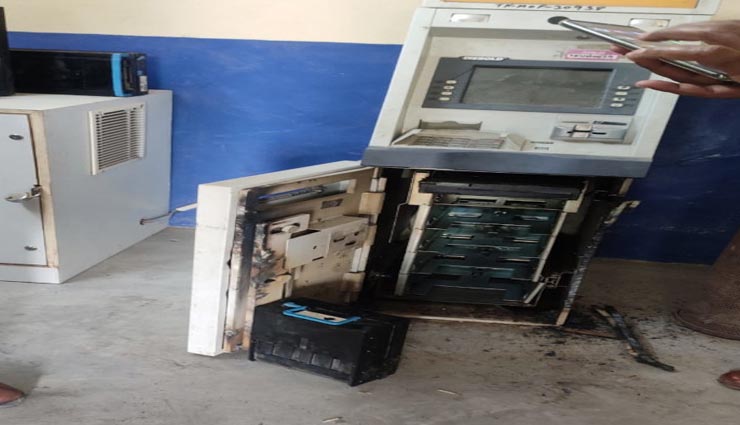 झुंझुनूं : गैस कटर से एटीएम को काटकर की 2 लाख की चोरी, वारदात से पहले काटे सीसीटीवी के तार