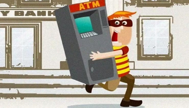 अलवर : शटर काट एटीएम उखाड़ ले गए बदमाश, एक दिन पहले ही डले थे 6 लाख रूपए