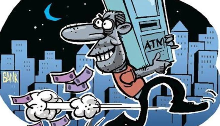 अलवर : गैस कटर से काटकर बदमाश उखाड़ ले गए 13.80 लाख रुपए से भरा ATM
