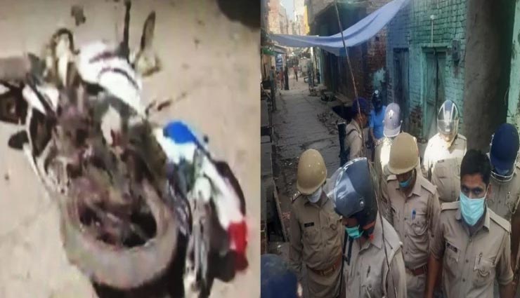 उत्तरप्रदेश : पुलिस भी नहीं सुरक्षित, सिपाहियों को भागकर बचानी पड़ी अपनी जान, जुआरी को छुड़ा ले गई भीड़