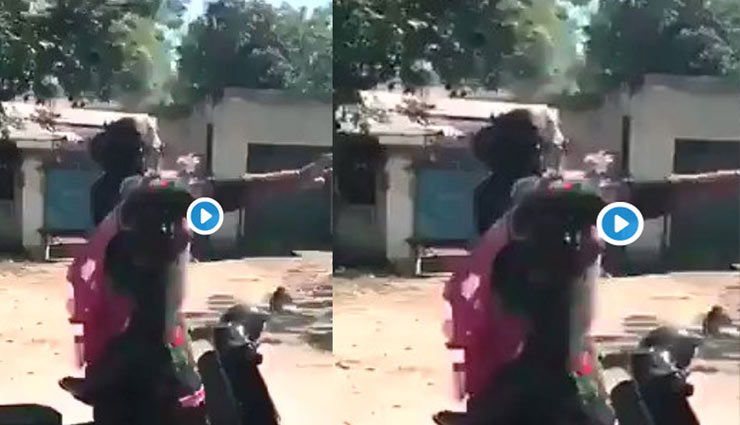 'नशे से चढ़ गई' पर आंटी ने किया चलते स्कूटर पर डांस, वीडियो ने मचाई धूम