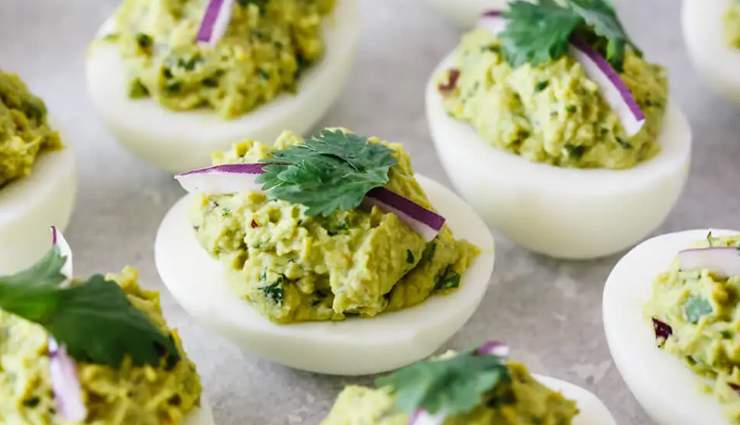 Recipe- Healthy To Eat Avocado Deviled Eggs