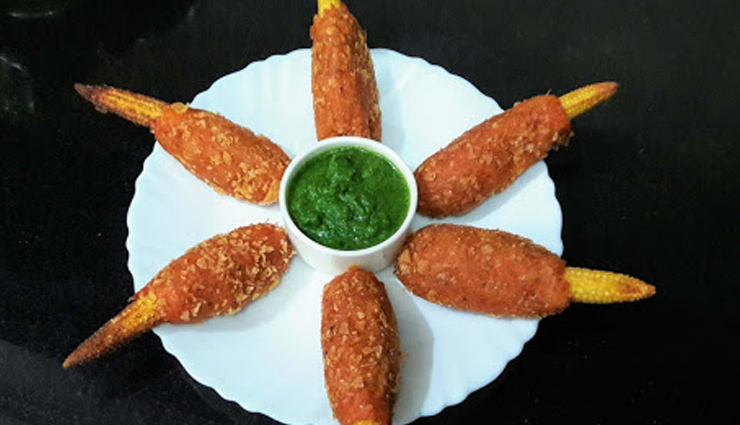 baby corn kababs,kabab recipe,baby corn recipe,snacks recipe