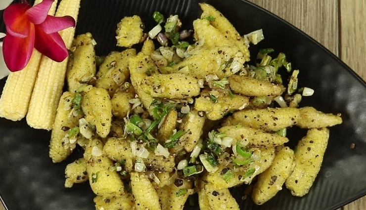 baby corn salt and pepper,baby corn salt and pepper recipe,baby corn recipes,hunger struck,food,easy recipes