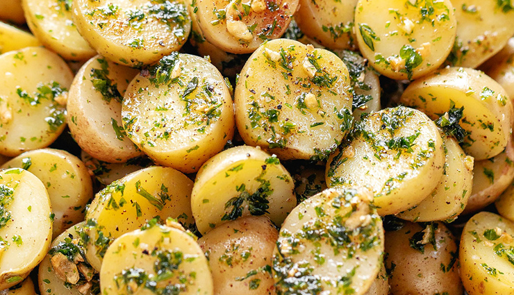 Recipe- Perfect for Lunch Baby Potato With Butter and Herbs