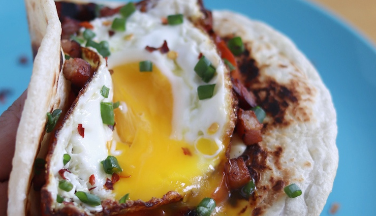 Recipe- Light and Healthy Spicy Bacon Paratha