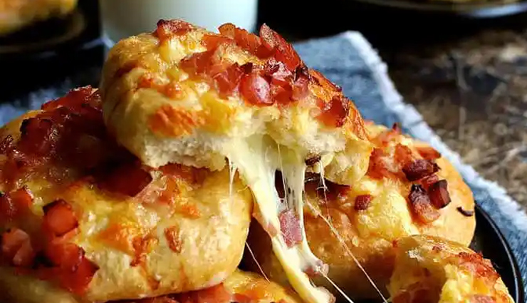 double cheese and bacon rolls,hunger struck,food,recipe