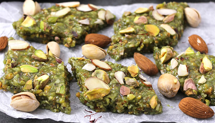 Recipe- Mouthwatering Pista Badam Burfi is Perfect for Winters