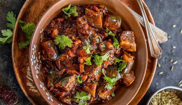 Recipe- Andhra Style Stuffed Baby Eggplant Curry