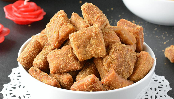 baked gur para,baked gur para reicpe,punjabi sweet snack,recipe,sweet recipe