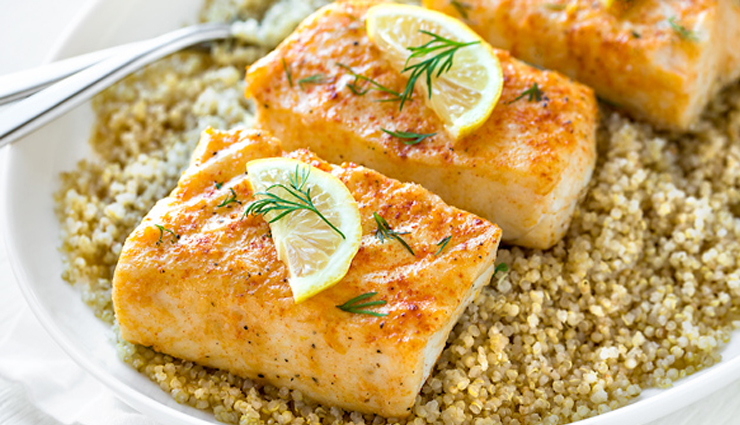 Recipe- Creamy and Full of Herbs Baked Halibut
