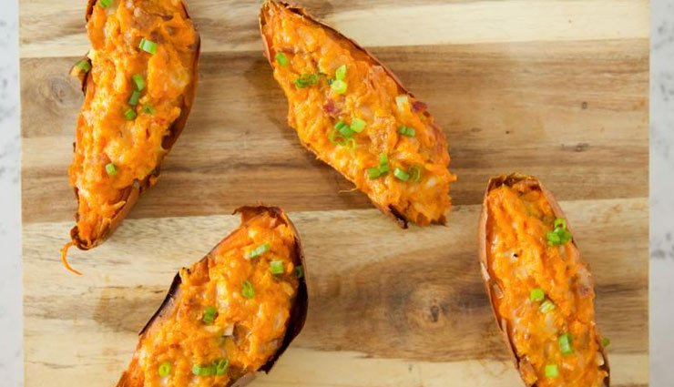 baked sweet potatoes,sweet potato recipe,snacks recipe,dinner recipe
