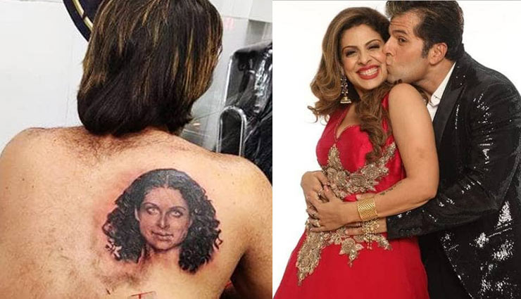 bakhhtyaar irani,bakhhtyar irani gets a tattoo,wife tannaz irani,tattoo,tannaz irani face on bakhhtyar irani back,entertainment,bollywood news in hindi