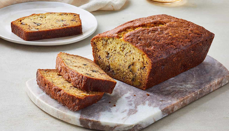 बनाना ब्रेड से करें सुबह की शुरुआत, दिनभर एनर्जेटिक बनाए रखने में मदद करेगी यह डिश #Recipe banana bread,banana bread breakfast,banana bread tasty,banana bread healthy,banana bread energy,banana bread ingredients,banana bread recipe,banana bread eggless