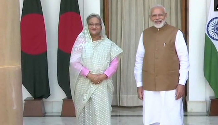 PM मोदी और शेख हसीना ने 3 द्विपक्षीय परियोजनाओं का उद्घाटन किया, दोनों देशों के बीच 7 समझौतों पर हुए हस्ताक्षर