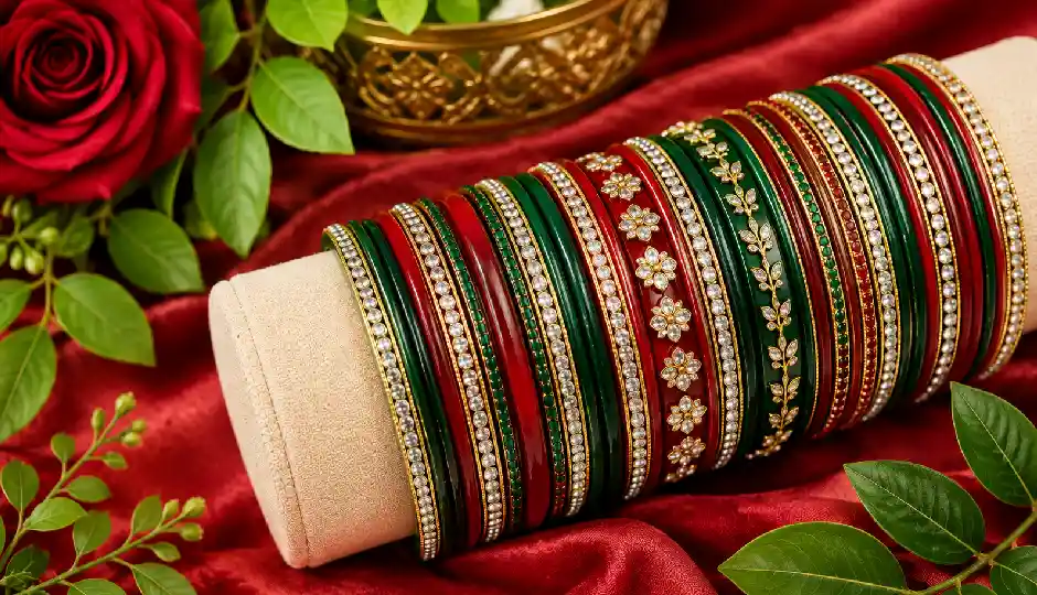 sawan green bangles,green bangles combination,green bangles mix and match,sawan bangles design,teej bangles,green yellow bangles,pink green bangles,red green bangles,green golden bangles,dark light green bangles