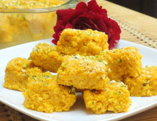 Mango Coconut Burfi 