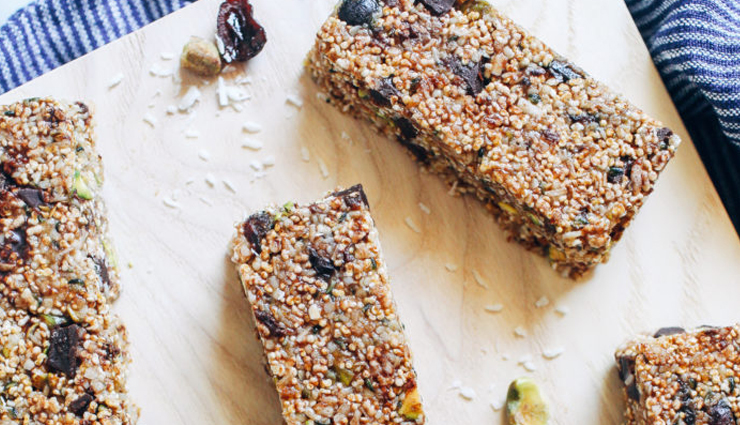 raisin chocolate and puffed rice bars,breakfast recipe,recipe