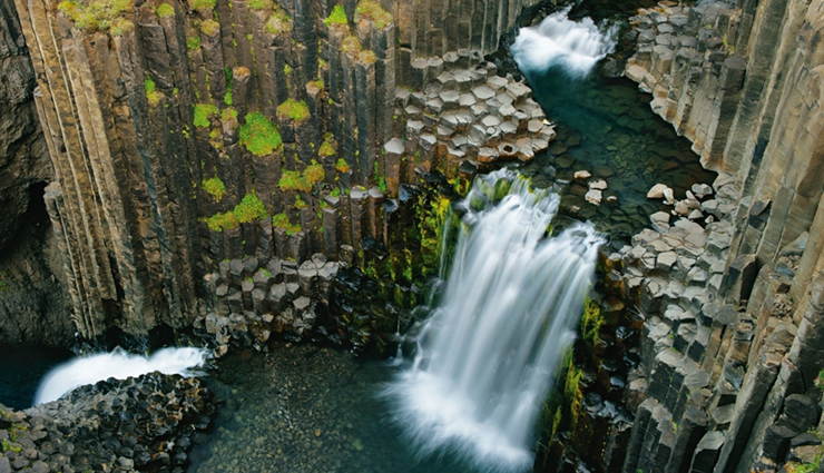 basalt formations in the world,basalt formations,litlanesfoss,iceland,sea cave on the akun island,alaska,usa,ghenh da dia,vietnam,takachiho gorge,japan,los organos,canary islands,spain,jusangjeolli cliffs,south korea