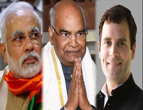 प्रधानमंत्री नरेंद्र मोदी, राष्ट्रपति रामनाथ कोविंद और कांग्रेस अध्यक्ष राहुल गांधी ने राष्ट्र को बसंत पंचमी की बधाई दी