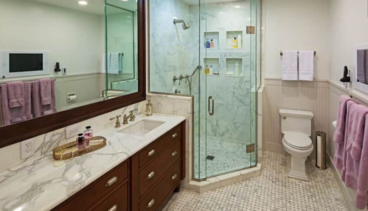 organized bathroom,tips to organize bathroom,home decor,household tips,bathroom decor tips ,व्यवस्थित बथरूम, बाथरूम, होम डेकोर, हाउसहोल्ड टिप्स