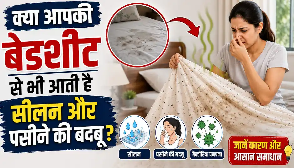 बेडशीट से आती है सीलन और पसीने की बदबू? इन आसान तरीकों से करें दूर