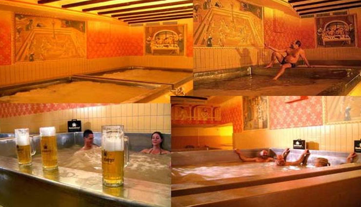 शराब के शौक़ीन लोगो के लिए यहाँ खुला है पहला बीयर स्वीमिंग पूल 