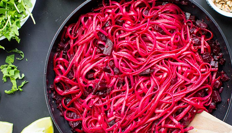 beetroot pasta,hunger struck,food,easy recipe