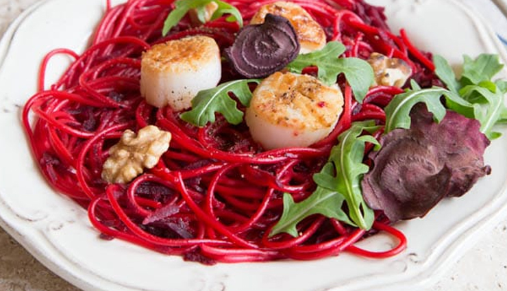beetroot pasta,beetroot pasta recipe,easy recipe,food,hunger struck