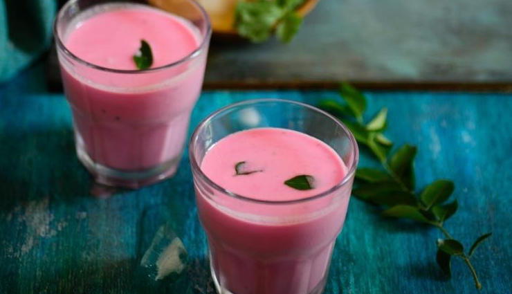 summer recipe,beetroot chaas,beetroot recipe,chaas recipe,healthy recipe