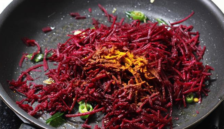 beetroot fry,beetroot fry recipe,hunger stuck,food,easy recipes