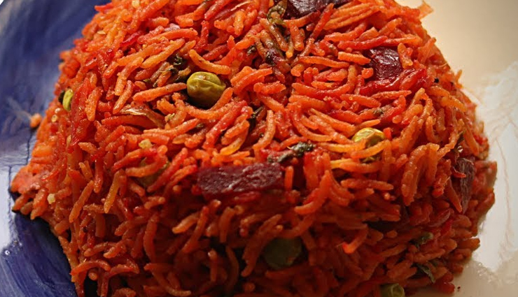 beetroot pulao,beetroot pulao recipe,pulao recipe