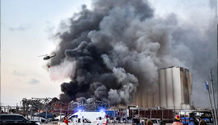 PHOTOS / लेबनान के बेरूत में धमाका, 78 मौतें, 4000 घायल beirut,blast,small nuclear bomb,lebanese capital,photos