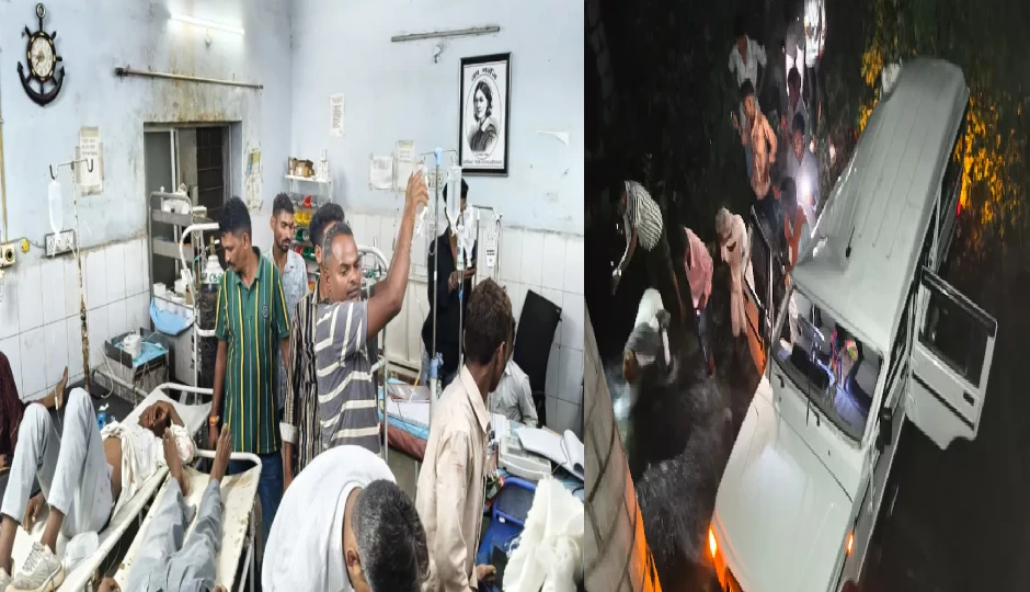 सांवलिया सेठ दर्शन को जा रहे श्रद्धालुओं की बोलेरो नाले में गिरी, एक की मौत, कई घायल