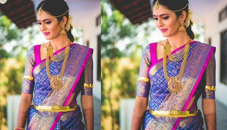 साड़ी और बेल्ट का यह अनोखा कॉम्बिनेशन बनाएगा आपको सबसे अलग saree and belt,saree,belt,trendy look,fashionable,fashion,fashion tips