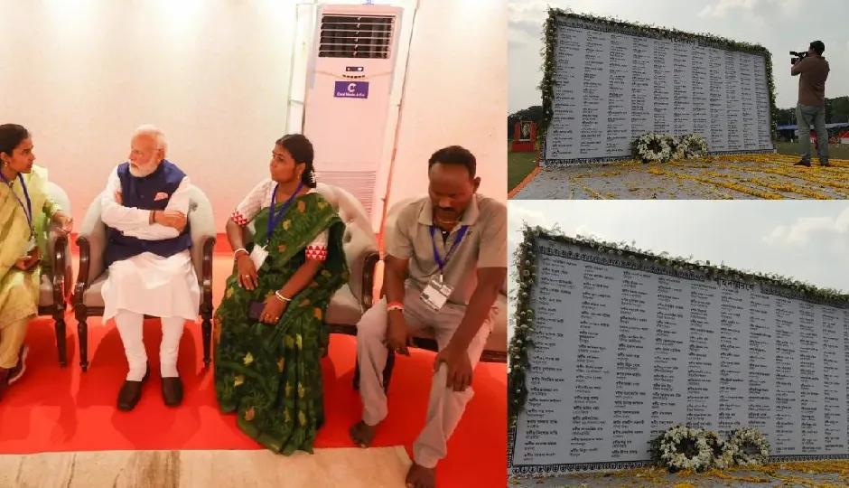 पश्चिम बंगाल में हिंसा के पीड़ित परिवारों से मिले PM मोदी, 300 मृतकों की याद में बना विशेष स्मारक